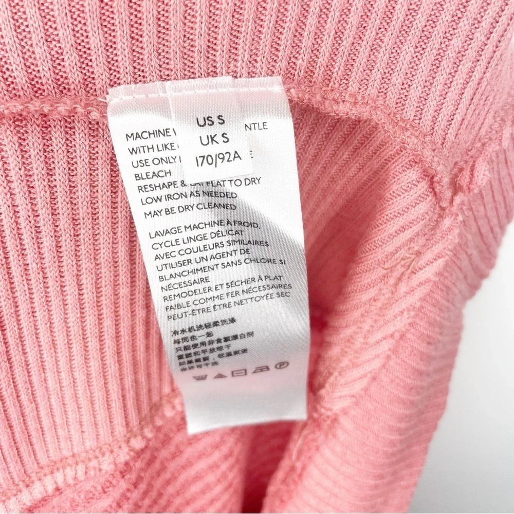 We The Free Santa Clara Oversized Coral Pink V-neck Size Small - Picture 3 of 5